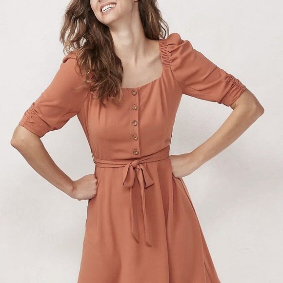 LC by Lauren Conrad Dresses & Skirts - NWT LC by Lauren Conrad Aragon Puff Sleeve Peasant Dress Women's XXL